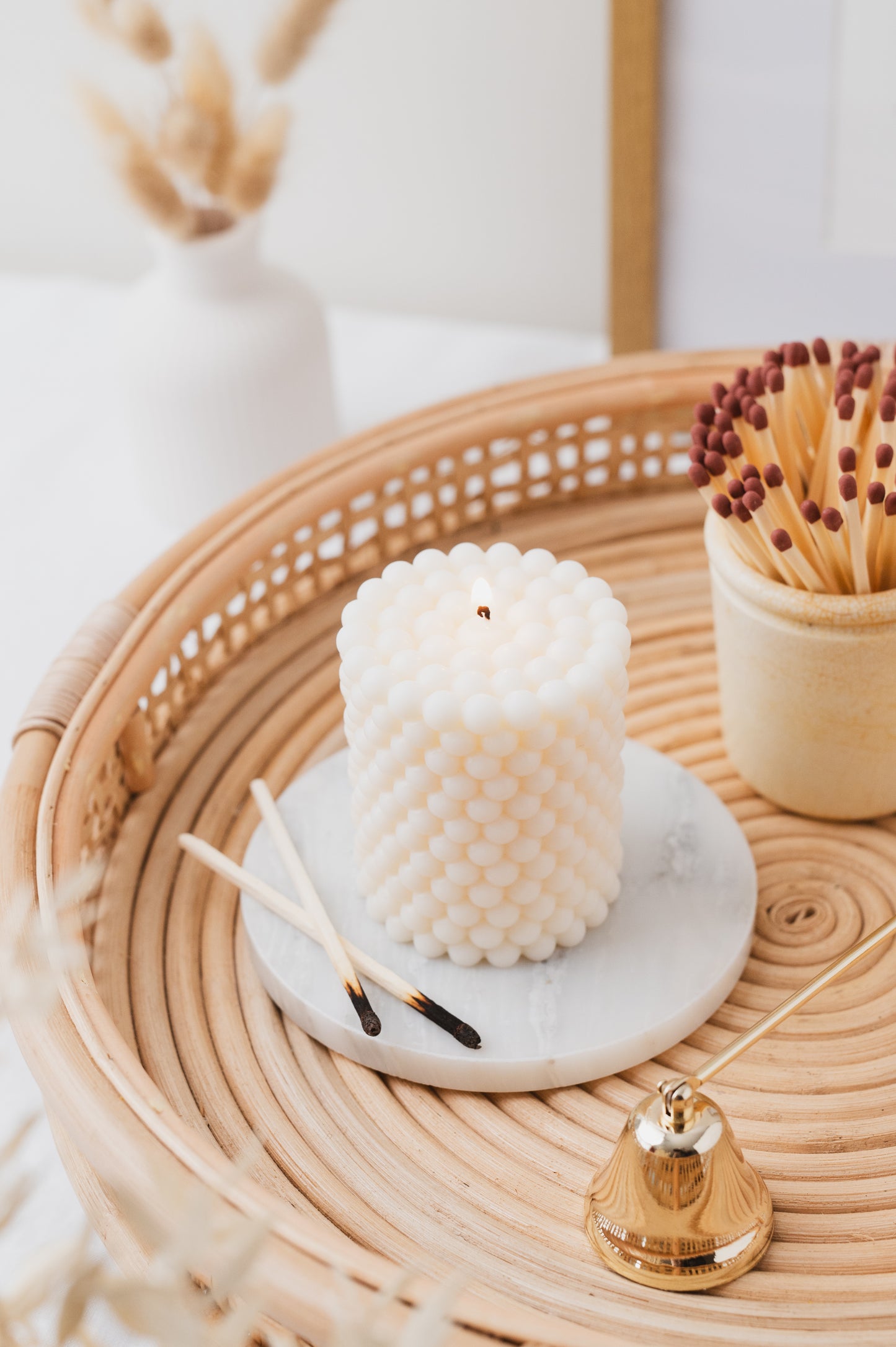Round Bubble | Coconut Soy Pillar Candle