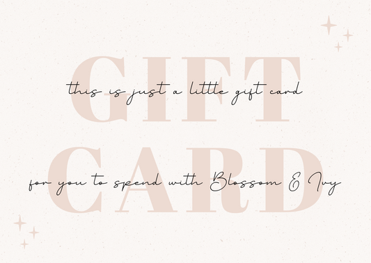 Gift Card - Sent Via Post *READ DESCRIPTION*